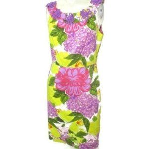 Milly New York Spring Floral Sheath Dress 2 4